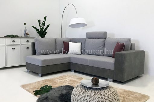KELLY kis méretű (228x180cm) L-alakú sarok ülőgarnitúra, vendégágyas, ágyneműtárolós