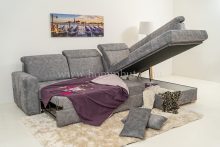 RAFAELLO nagy méretű (285x205 cm) L-alakú sarok ülőgarnitúra, ágyazható, ágyneműtartós