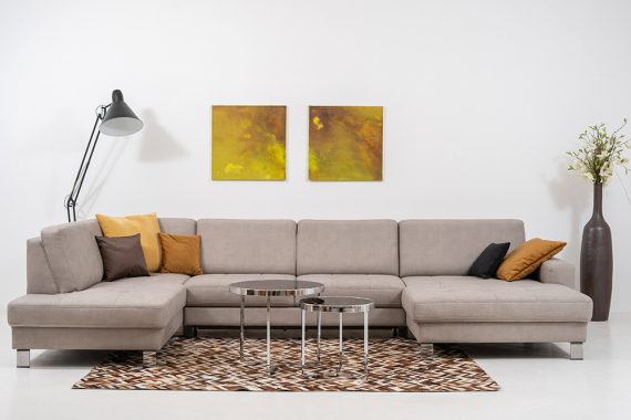   SANTOS nagy méretű (380x173/203 cm) U alakú ülőgarnitúra, ágyazható
