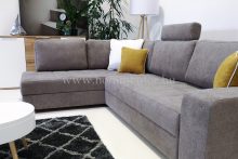 TENDER közepes méretű (270x200cm) L-alakú sarok ülőgarnitúra, vendégágyas, ágyneműtárolós, nyitást segítő vasalattal